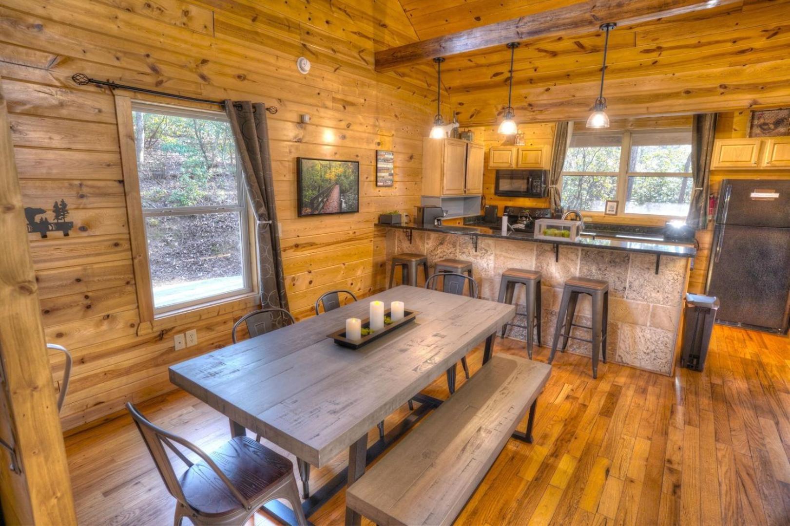 Luxury Cabin Sleeps 8 With Creekside Fire Pit Near Helen Ga Cleveland Extérieur photo