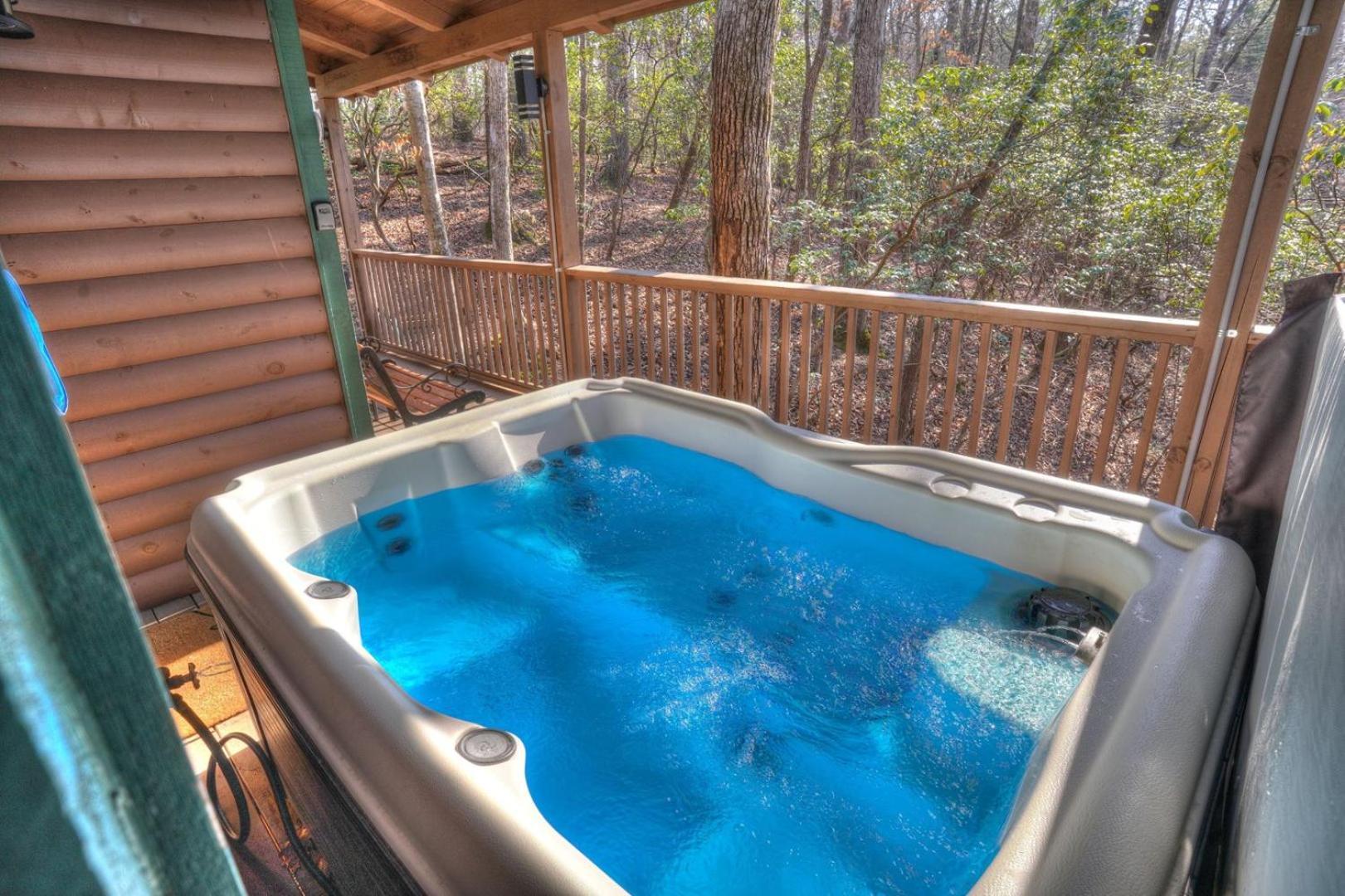 Luxury Cabin Sleeps 8 With Creekside Fire Pit Near Helen Ga Cleveland Extérieur photo